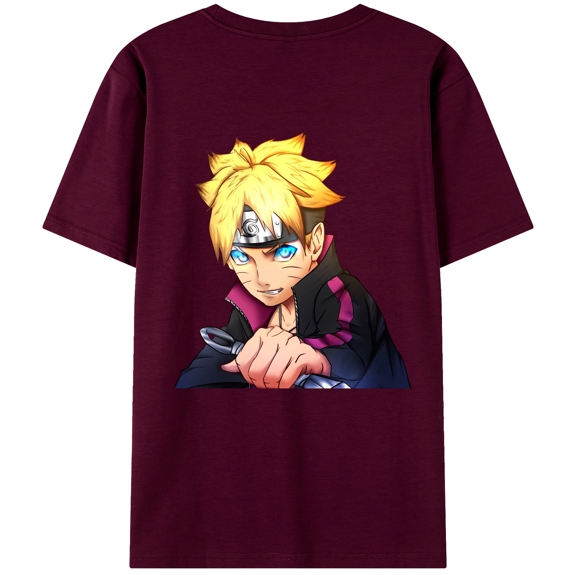 （画像用） NARUTO -ナルト- うずまき ボルト Uzumaki Boruto レディース半袖Tシャツ(バックプリント)